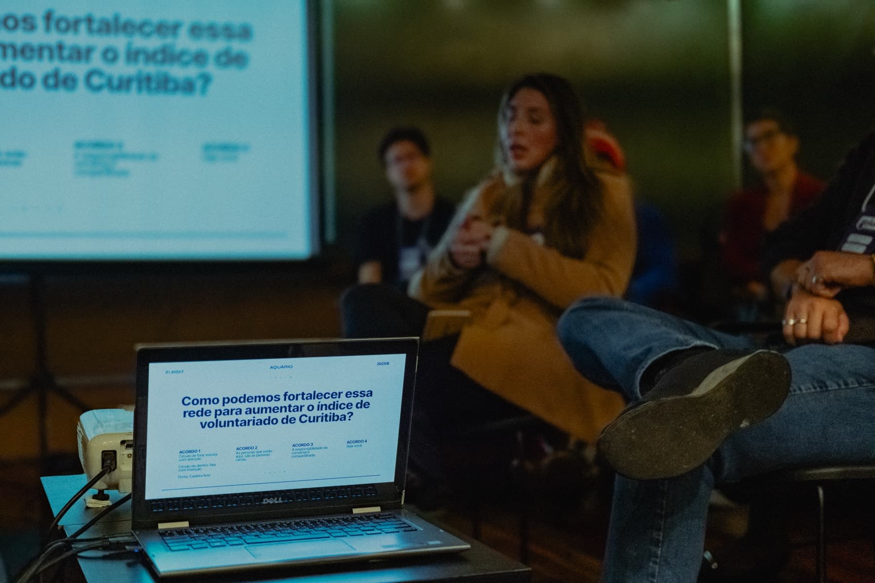 Roda de conversa sobre a rede de Curitiba