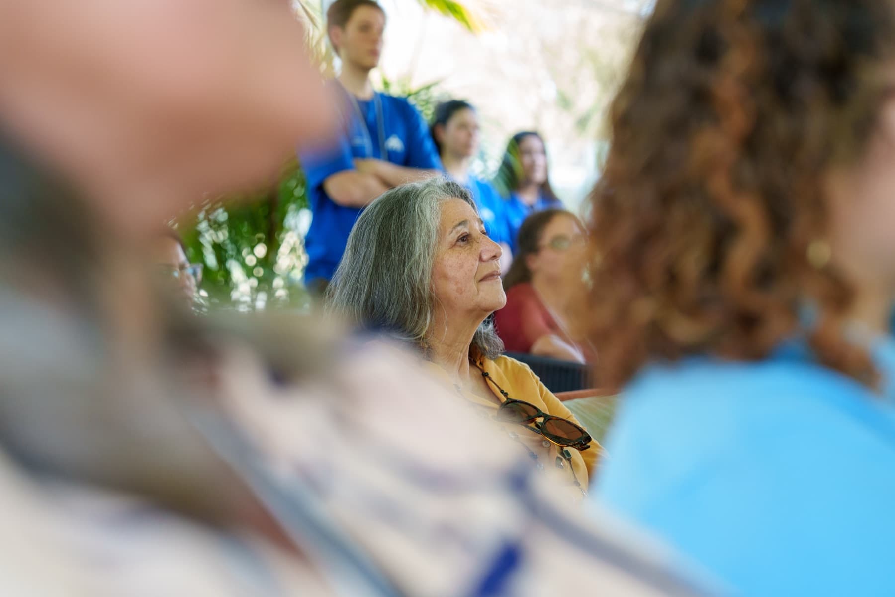 Plateia acompanhando as apresentações